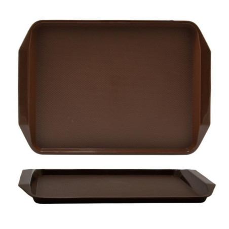 Taca kelnerska poliestrowa brązowa 43x30cm 414090